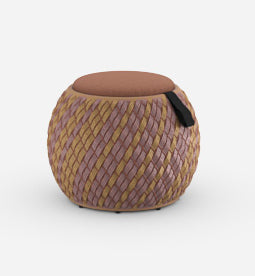 DEDON DALA Hocker klein, inkl. Dry+ Plush Sitzkissen