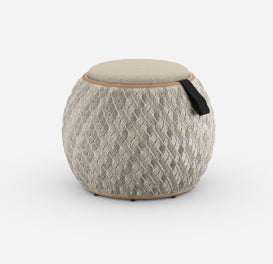 DEDON DALA Hocker klein, inkl. Dry+ Plush Sitzkissen