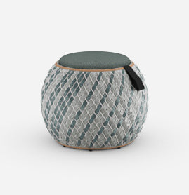 DEDON DALA Hocker klein, inkl. Dry+ Plush Sitzkissen