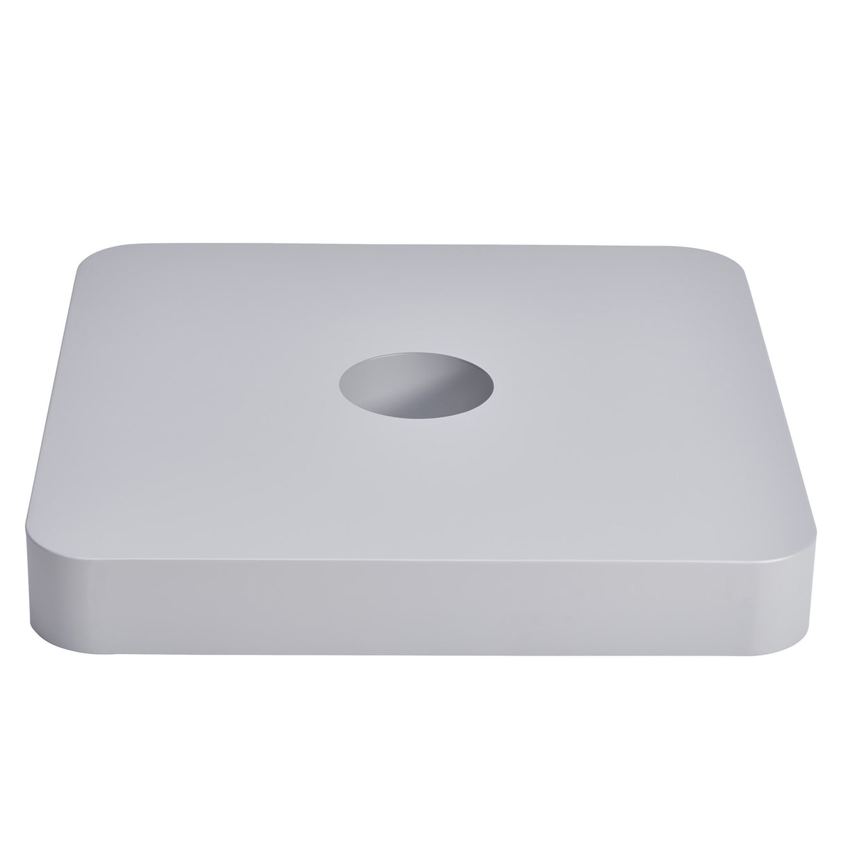 Glatz - Abdeckung, M4/M8/M16 Sockel, 240 kg, 110 x 110 x 12 cm, Aluminium, pulverbeschichtet hellgrau