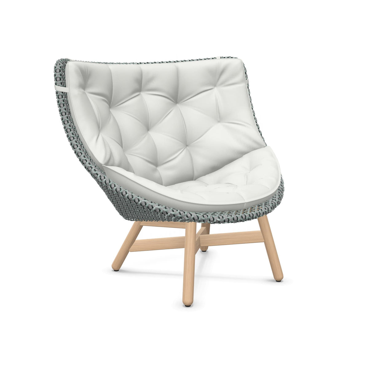 DEDON MBRACE Hochlehner Teak Gestell - Geflecht Baltic