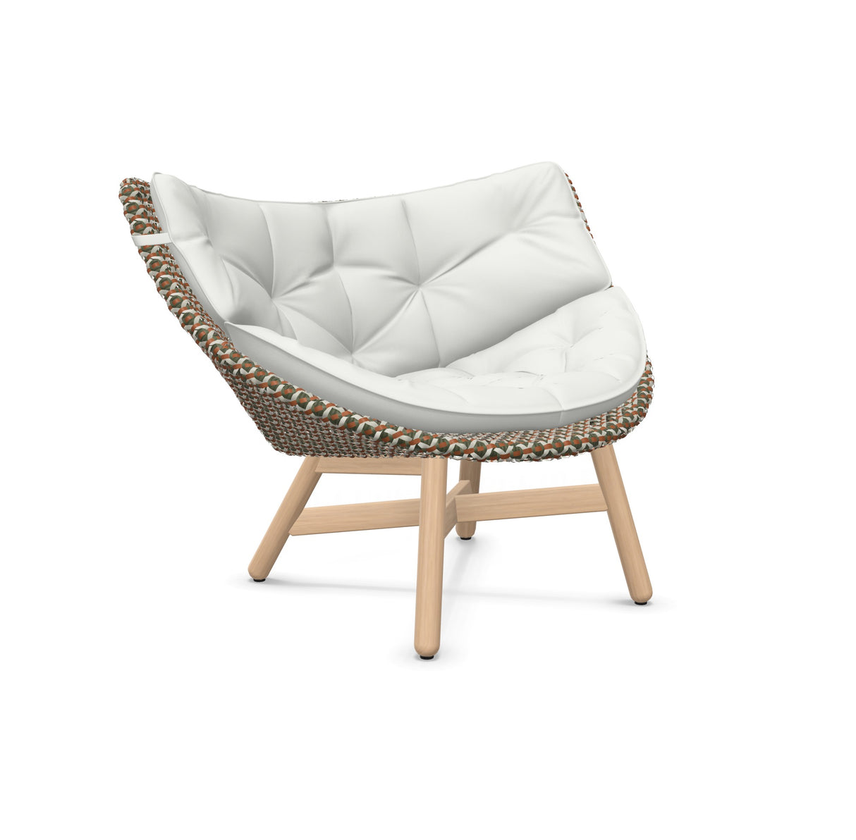 DEDON MBRACE Lounge Sessel Teak Gestell - Geflecht Chestnut