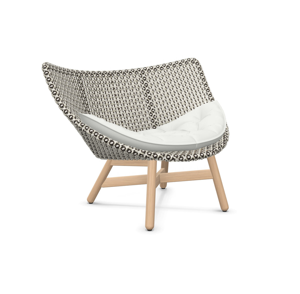 DEDON MBRACE Lounge Sessel Teak Gestell - Geflecht Pepper