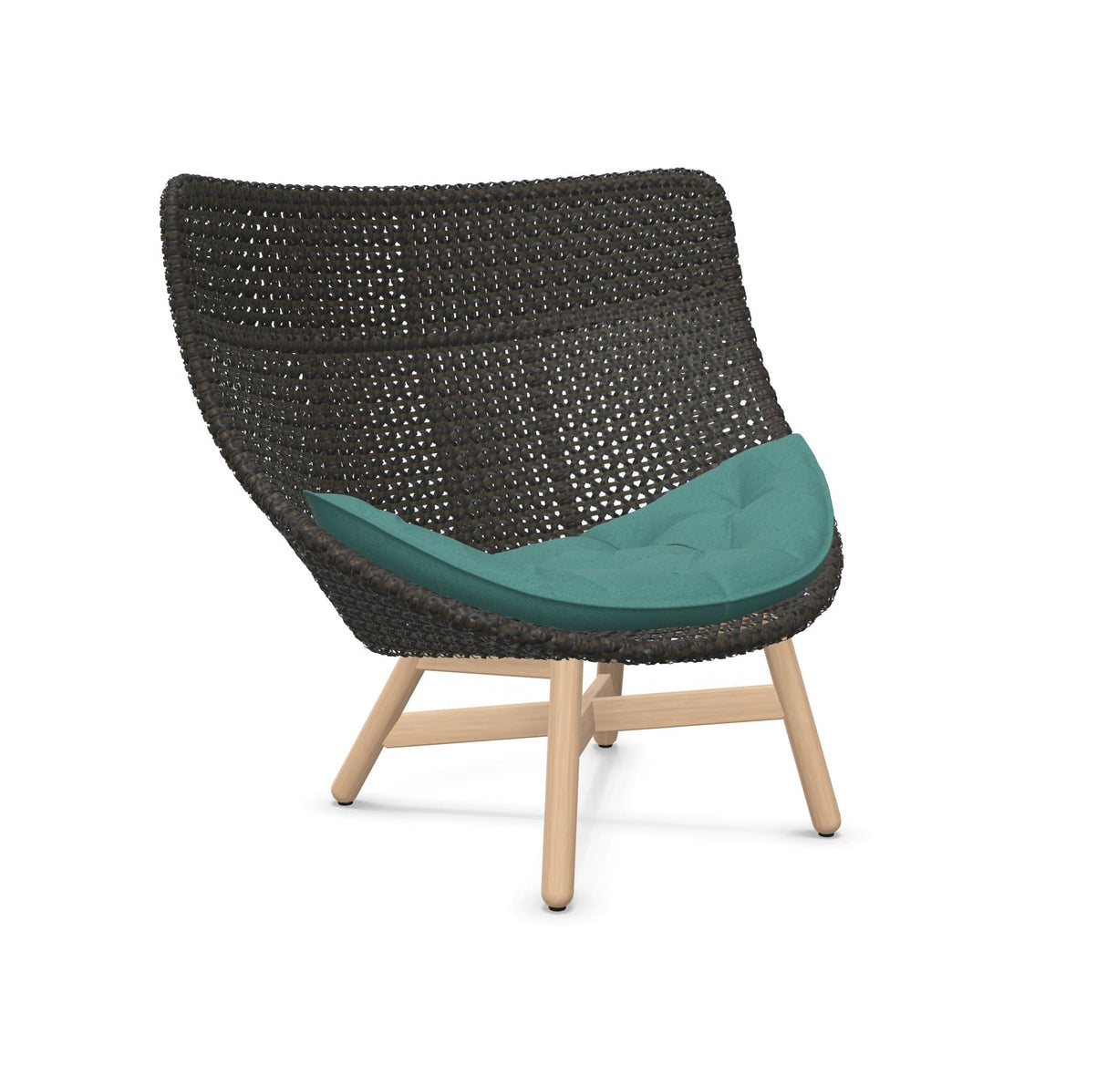 DEDON MBRACE Hochlehner Teak Gestell - Geflecht Arabica