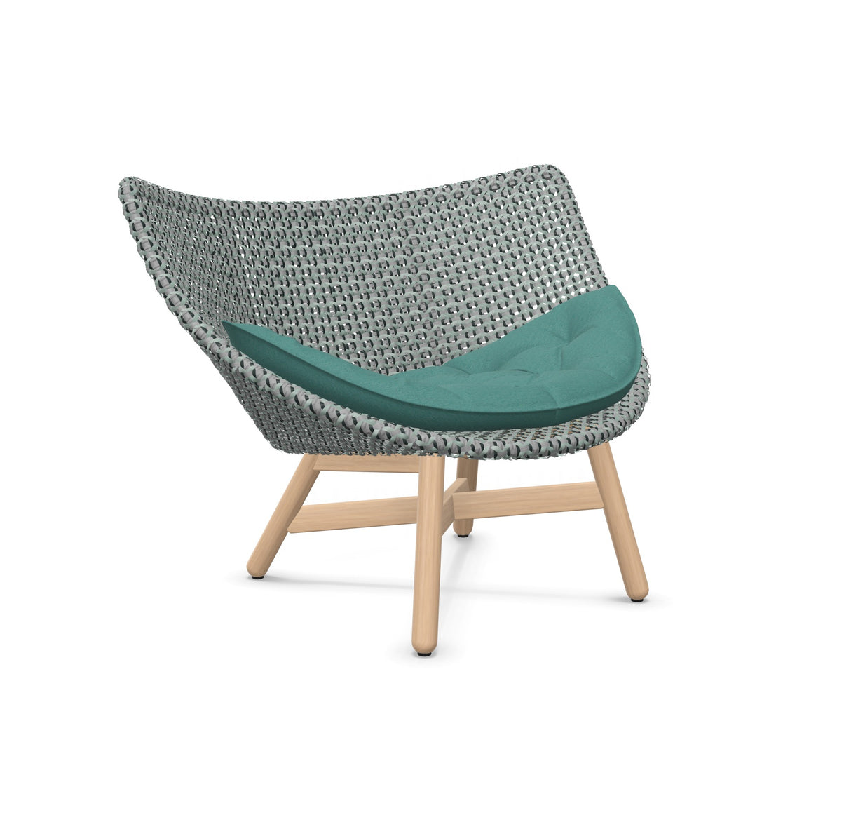 DEDON MBRACE Lounge Sessel Teak Gestell - Geflecht Baltic