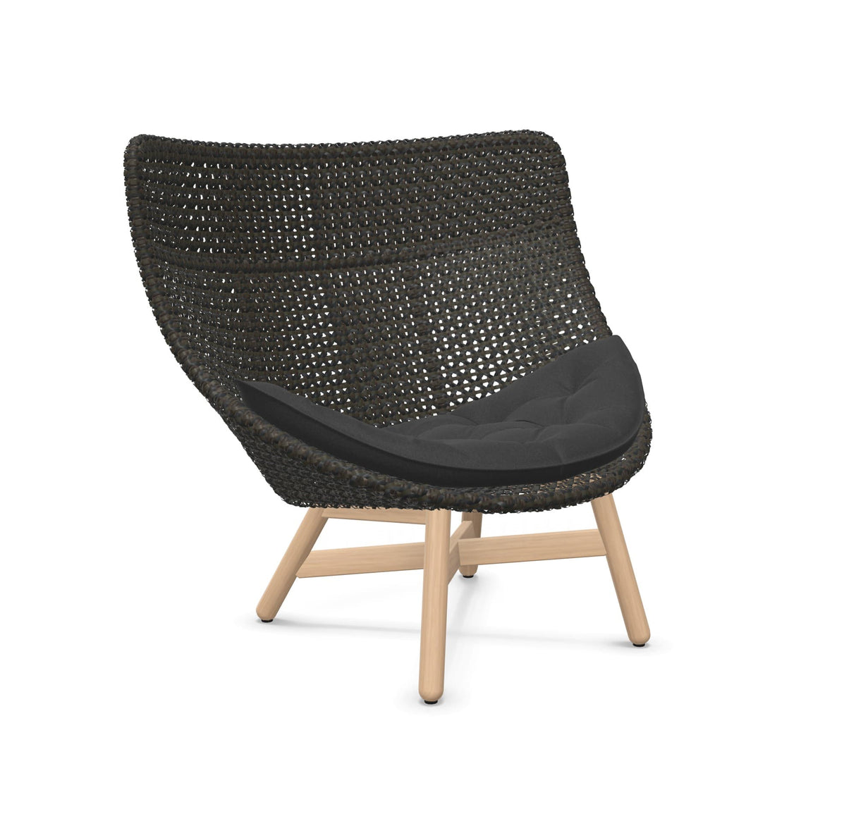 DEDON MBRACE Hochlehner Teak Gestell - Geflecht Arabica