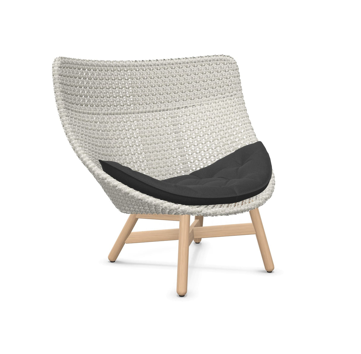 DEDON MBRACE Hochlehner Teak Gestell - Geflecht Sea Salt