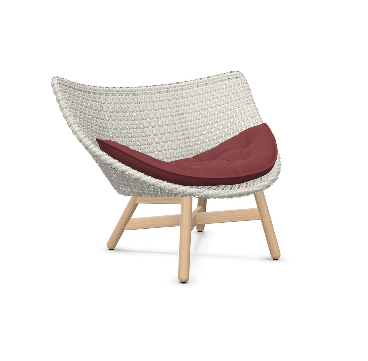 DEDON MBRACE Lounge Sessel Teak Gestell - Geflecht Sea Salt