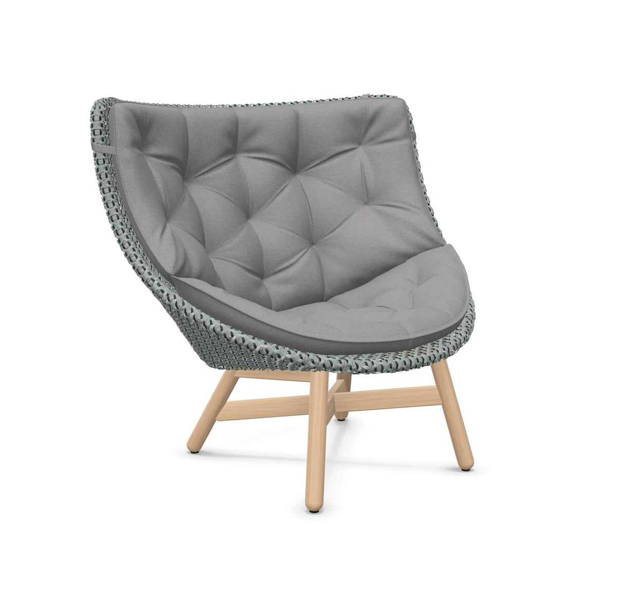 DEDON MBRACE Hochlehner Teak Gestell - Geflecht Baltic