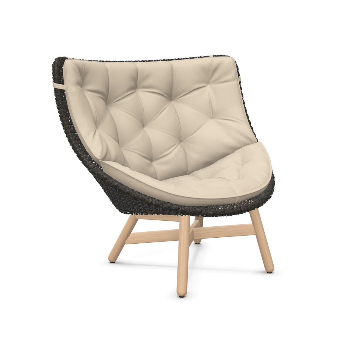 DEDON MBRACE Hochlehner Teak Gestell - Geflecht Arabica