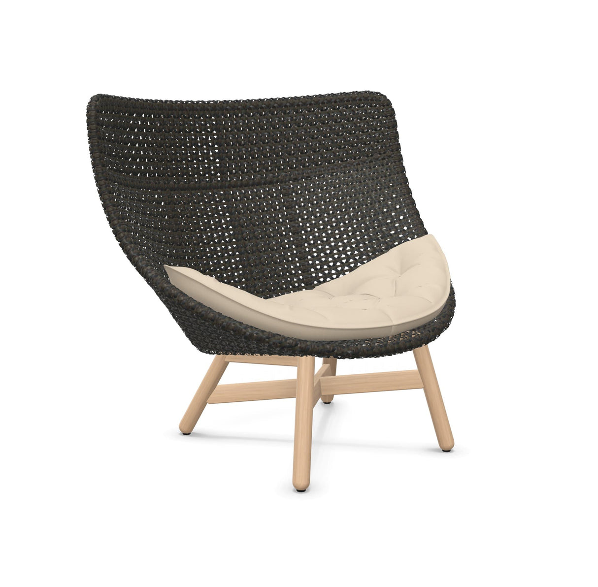 DEDON MBRACE Hochlehner Teak Gestell - Geflecht Arabica