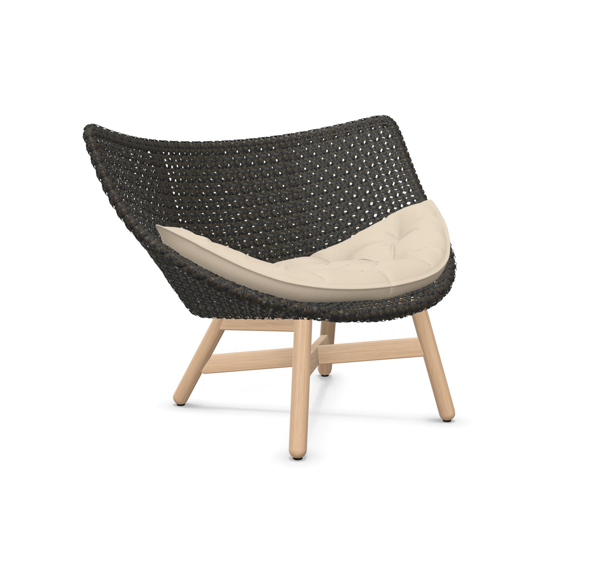 DEDON MBRACE Lounge Sessel Teak Gestell - Geflecht Arabica