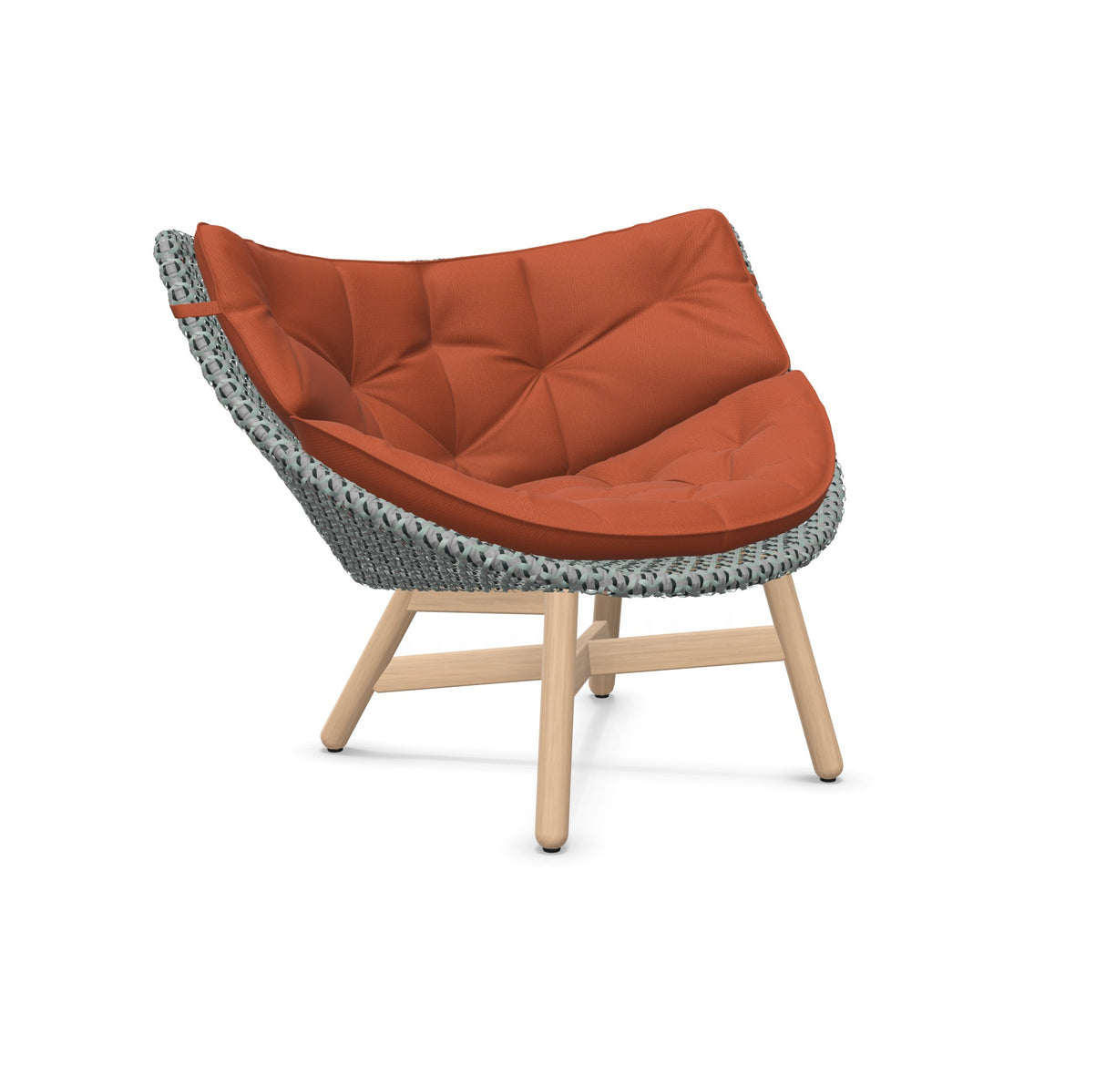 DEDON MBRACE Lounge Sessel Teak Gestell - Geflecht Baltic