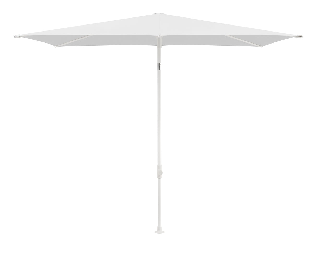 Glatz TWIST Sonnenschirm matt weiß pulverbeschichtet - rechteckig