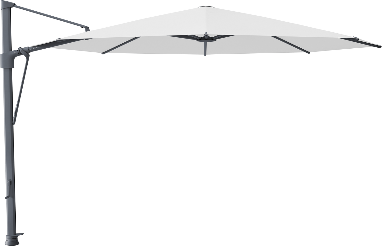 Glatz VITA Sfera Ampelschirm, Gestell Aluminium, seidengrau oder anthrazit pulverbeschichtet, Ø 375 cm