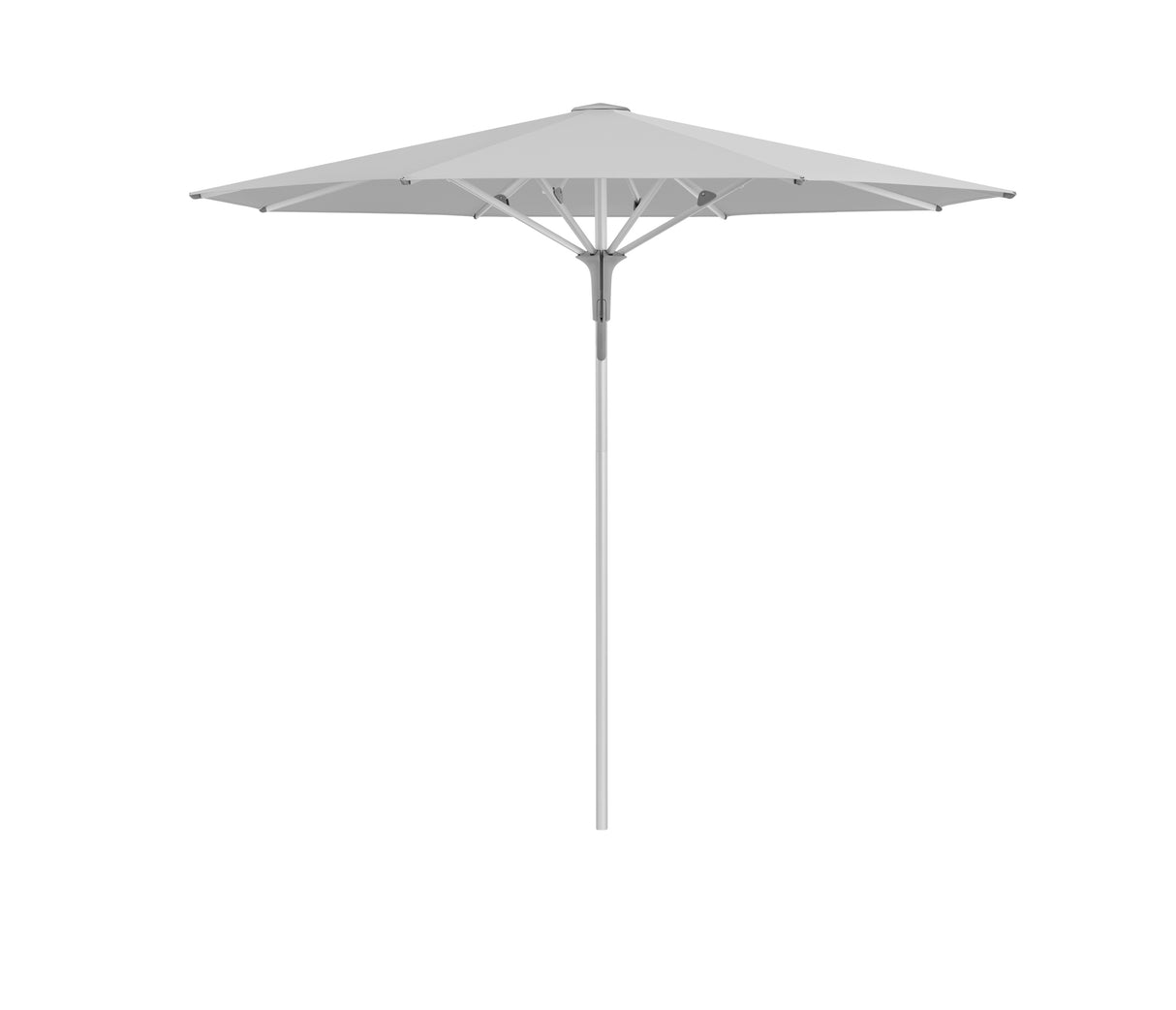 Glatz Gastronomieschirm - FORTINO Pro, Gestell Aluminium natureloxiert, Ø 250 cm - Ø 300 cm, rund