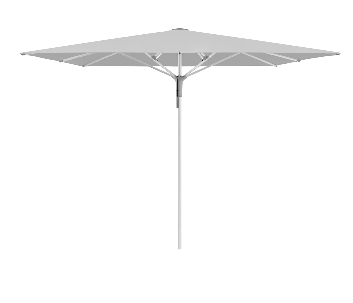Glatz Gastronomieschirm - FORTINO Pro, Gestell Aluminium natureloxiert, 200 x 200 cm - 250 x 250 cm, rquadratisch