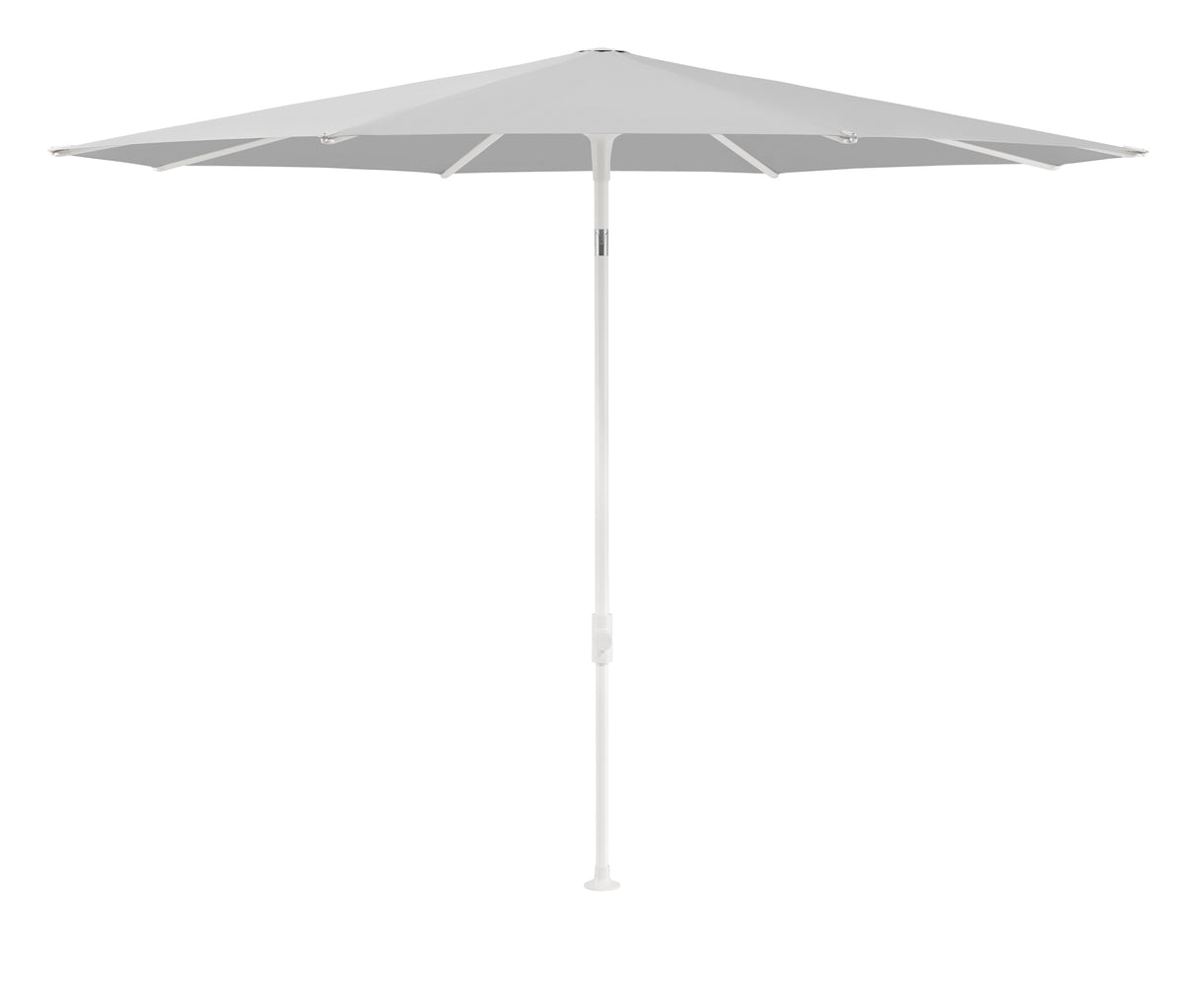Glatz SMART Sonnenschirm matt weiss pulverbeschichtet - rund