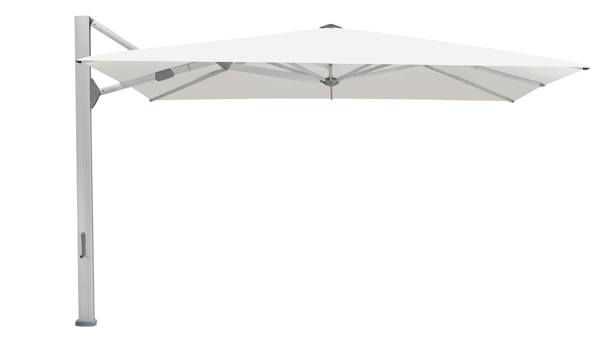 Glatz Gastronomieschirm - AMBIENTE NOVA, Gestell Aluminium natureloxiert, 350 x 350 cm & 400 x 400 cm, quadratisch