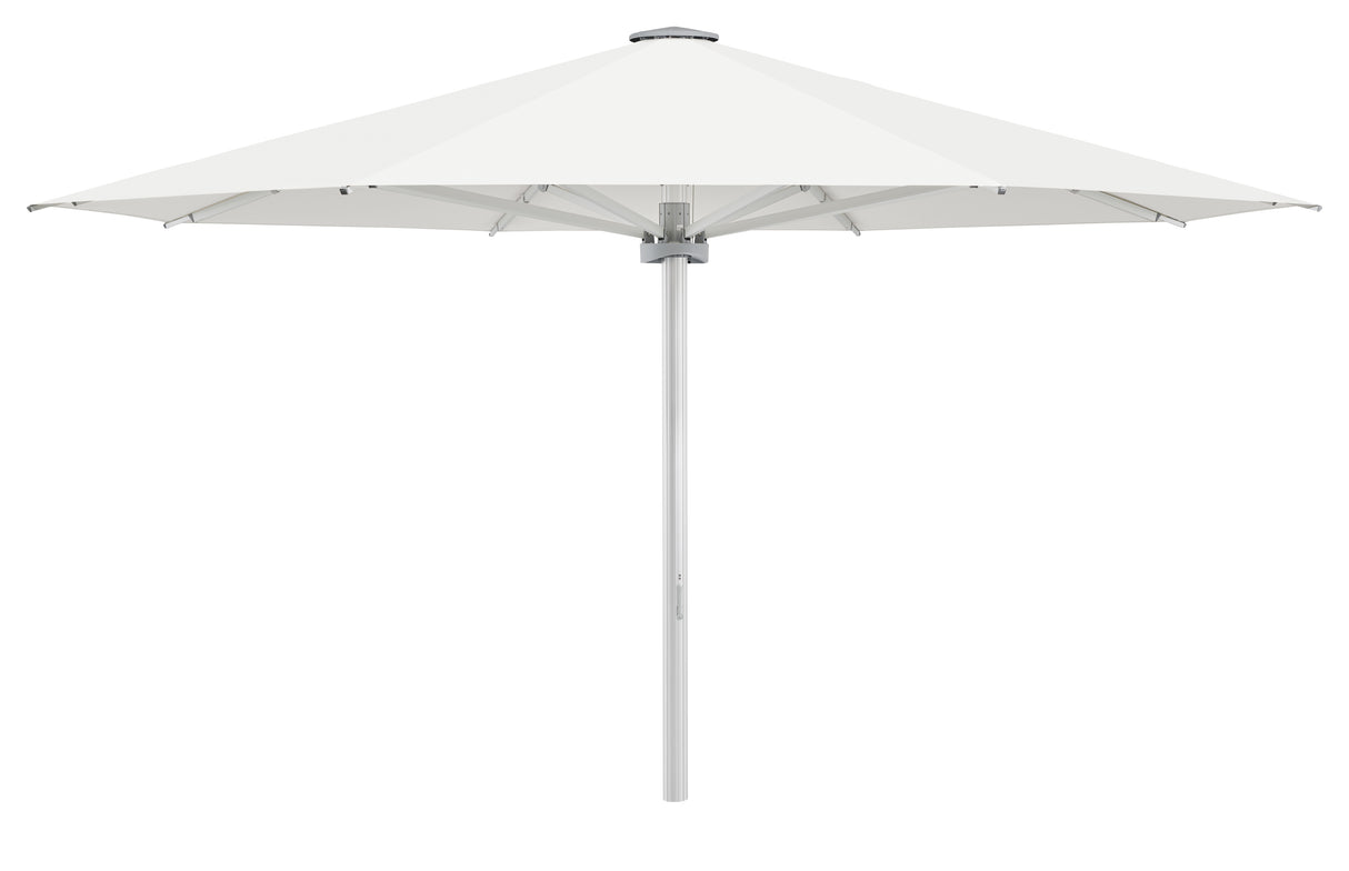 Glatz Großschirm - PALAZZO Style/E, Gestell Aluminium natureloxiert, mit Kurbel - rund