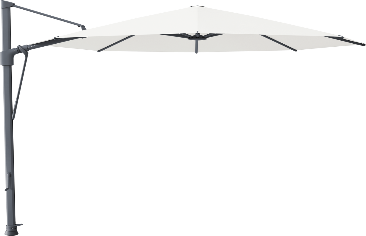 Glatz VITA Sfera Ampelschirm, Gestell Aluminium, seidengrau oder anthrazit pulverbeschichtet, Ø 375 cm