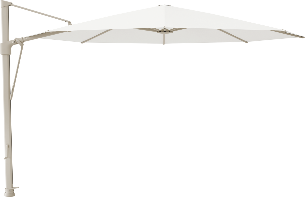 Glatz VITA Sfera Ampelschirm, Gestell Aluminium, seidengrau oder anthrazit pulverbeschichtet, Ø 375 cm