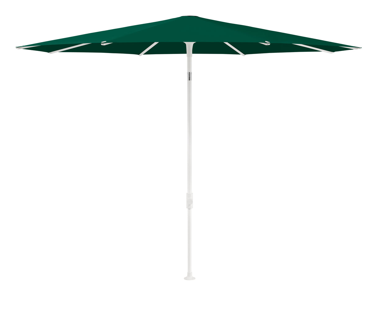 Glatz SMART Sonnenschirm matt weiss pulverbeschichtet - rund