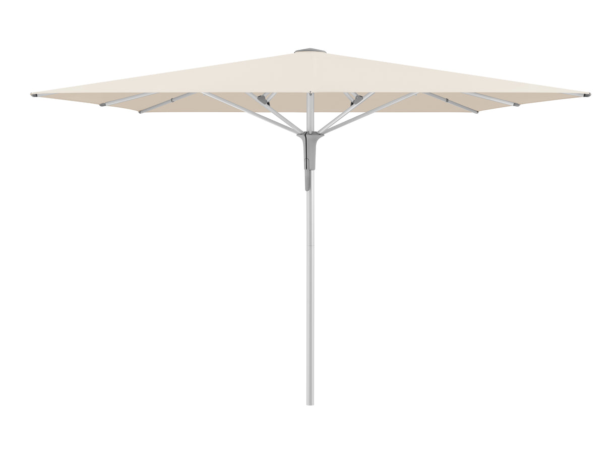 Glatz Gastronomieschirm - FORTERO Pro, Gestell Aluminium natureloxiert, 300 x 200 - 350 x 250 cm, rechteckig