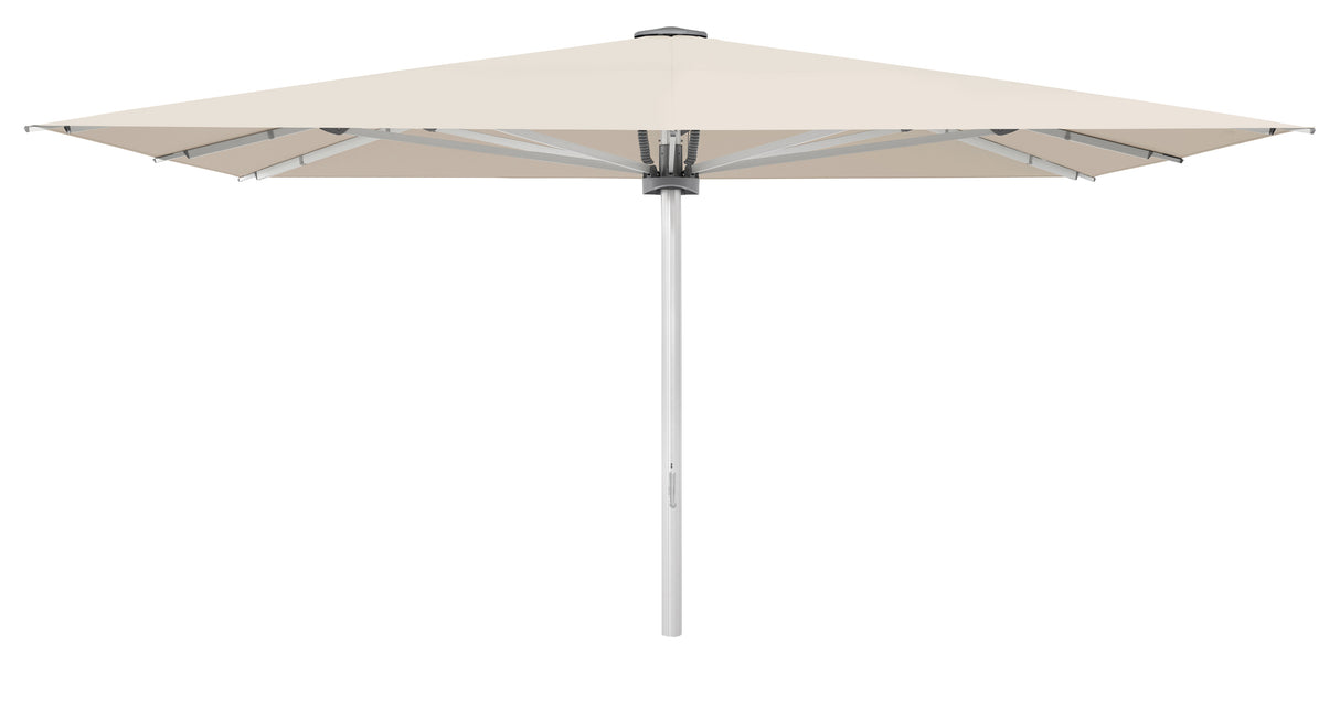 Glatz Großschirm - PALAZZO Noblesse/E, Gestell Aluminium natureloxiert, 450 x 350 cm - 600 x 500 cm, mit Motor - rechteckig