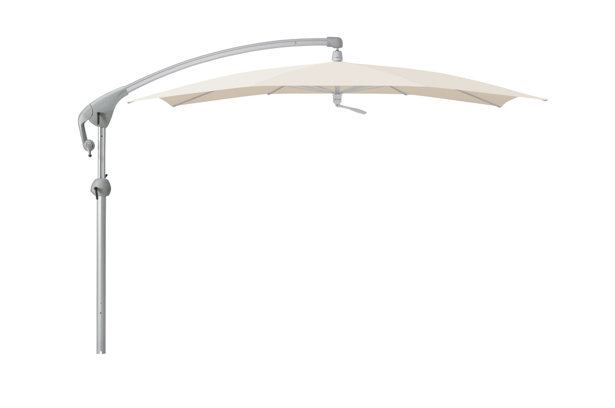 Glatz PENDALEX P+ Sonnenschirm, Gestell Aluminium natureloxiert - rechteckig