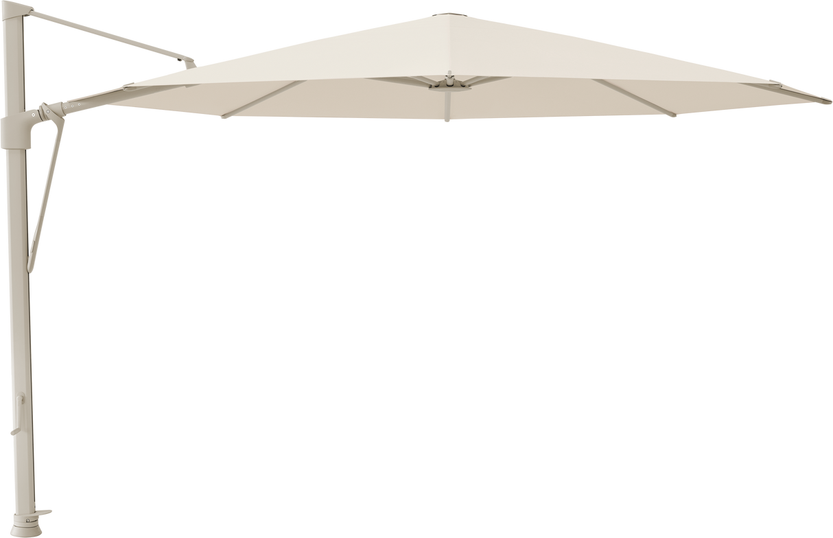 Glatz VITA Sfera Ampelschirm, Gestell Aluminium, seidengrau oder anthrazit pulverbeschichtet, Ø 375 cm