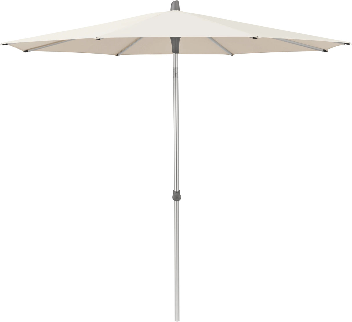 Glatz ALU-SMART Sonnenschirm, Gestell Aluminium natureloxiert - rund