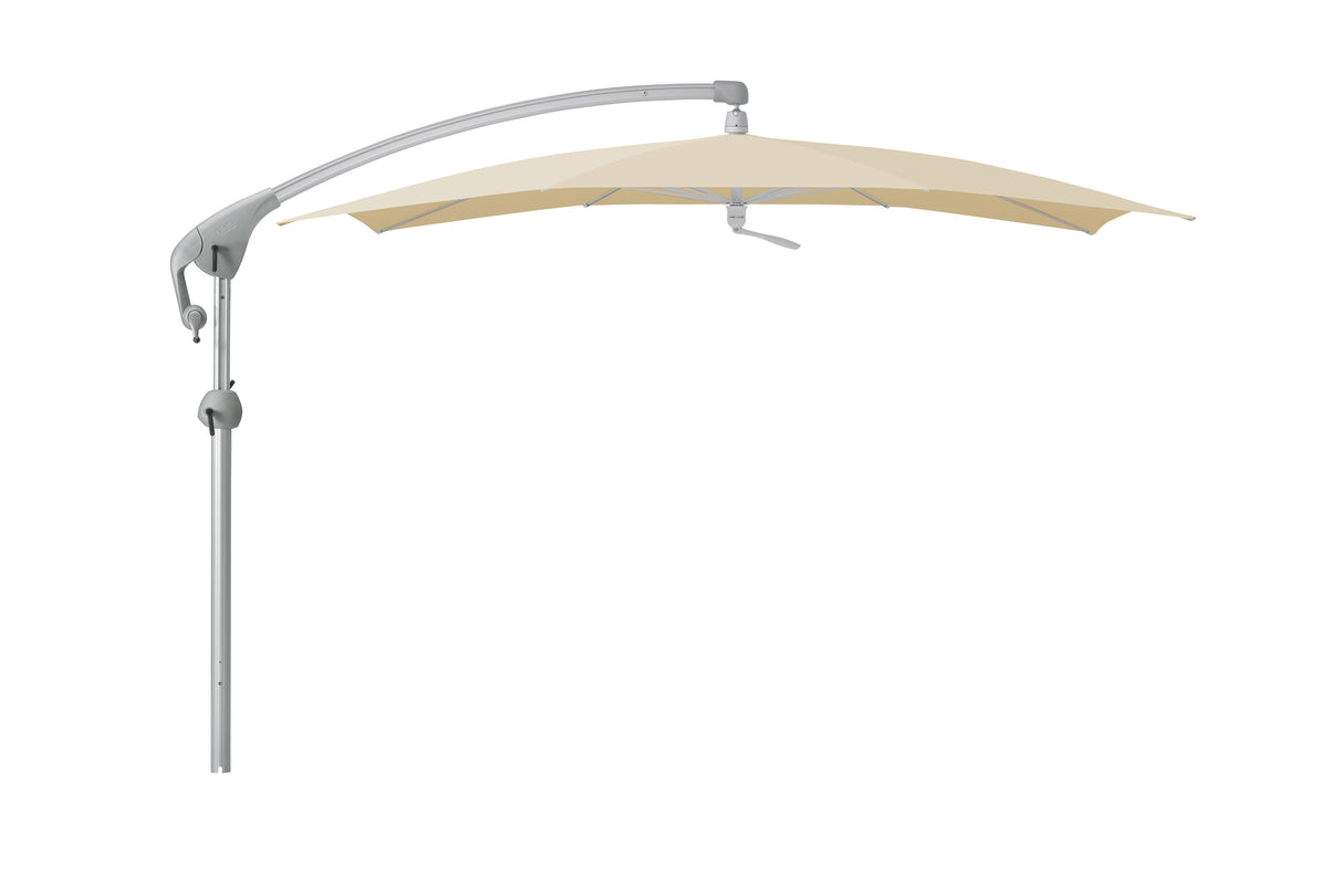 Glatz PENDALEX P+ Sonnenschirm, Gestell Aluminium natureloxiert - rechteckig