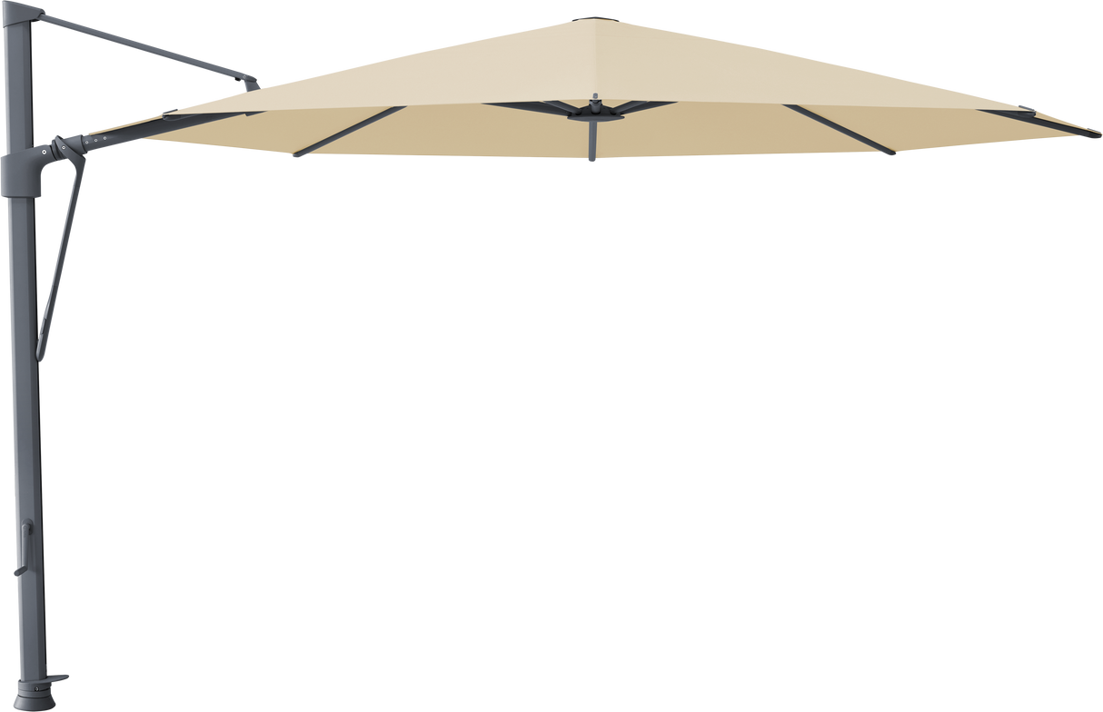 Glatz VITA Sfera Ampelschirm, Gestell Aluminium, seidengrau oder anthrazit pulverbeschichtet, Ø 375 cm