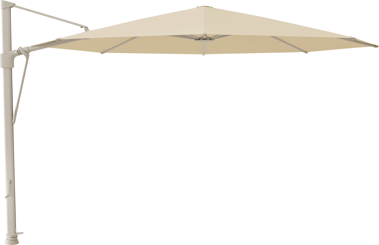 Glatz VITA Sfera Ampelschirm, Gestell Aluminium, seidengrau oder anthrazit pulverbeschichtet, Ø 375 cm