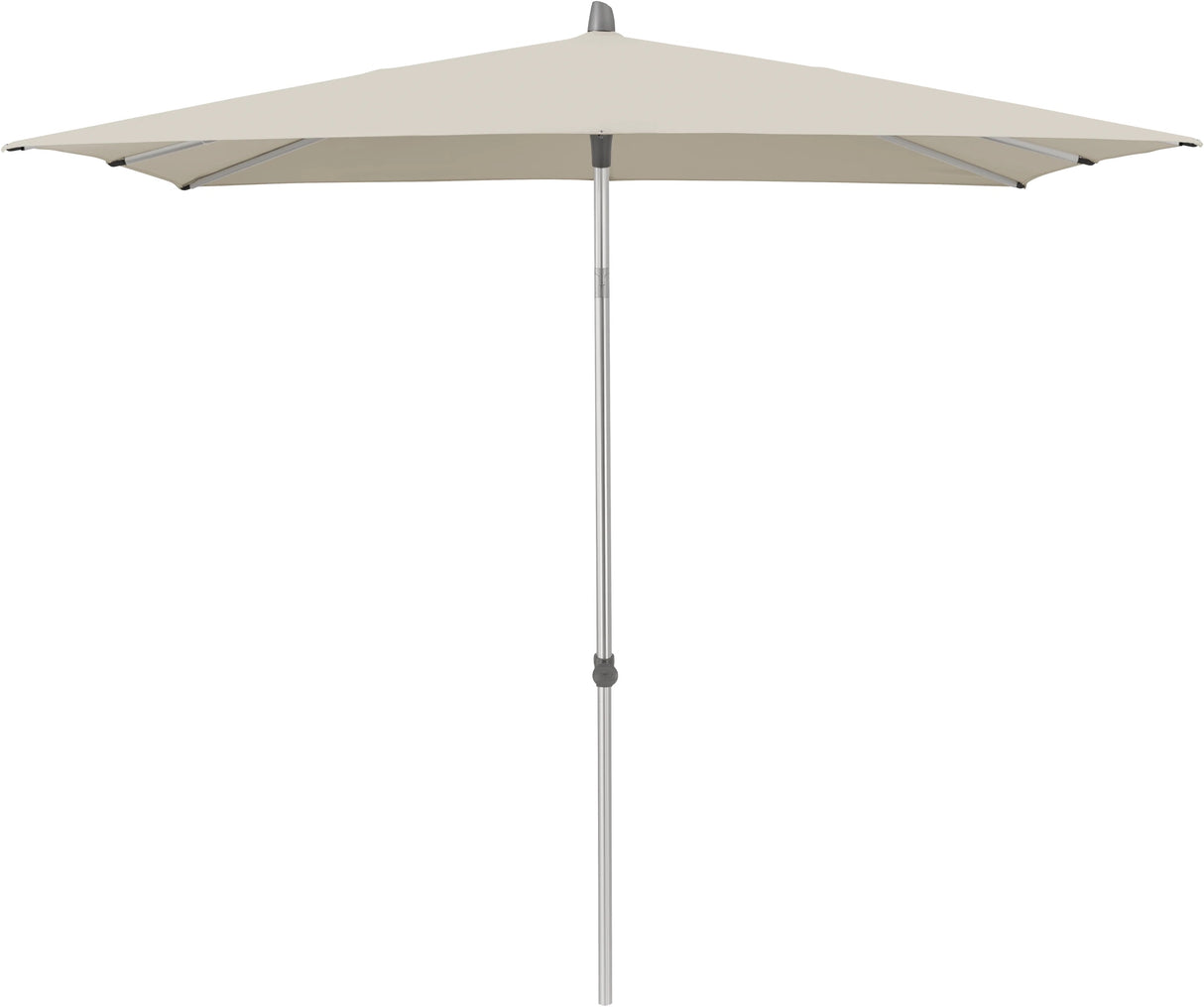 Glatz ALU-SMART Sonnenschirm, Gestell Aluminium natureloxiert- quadratisch