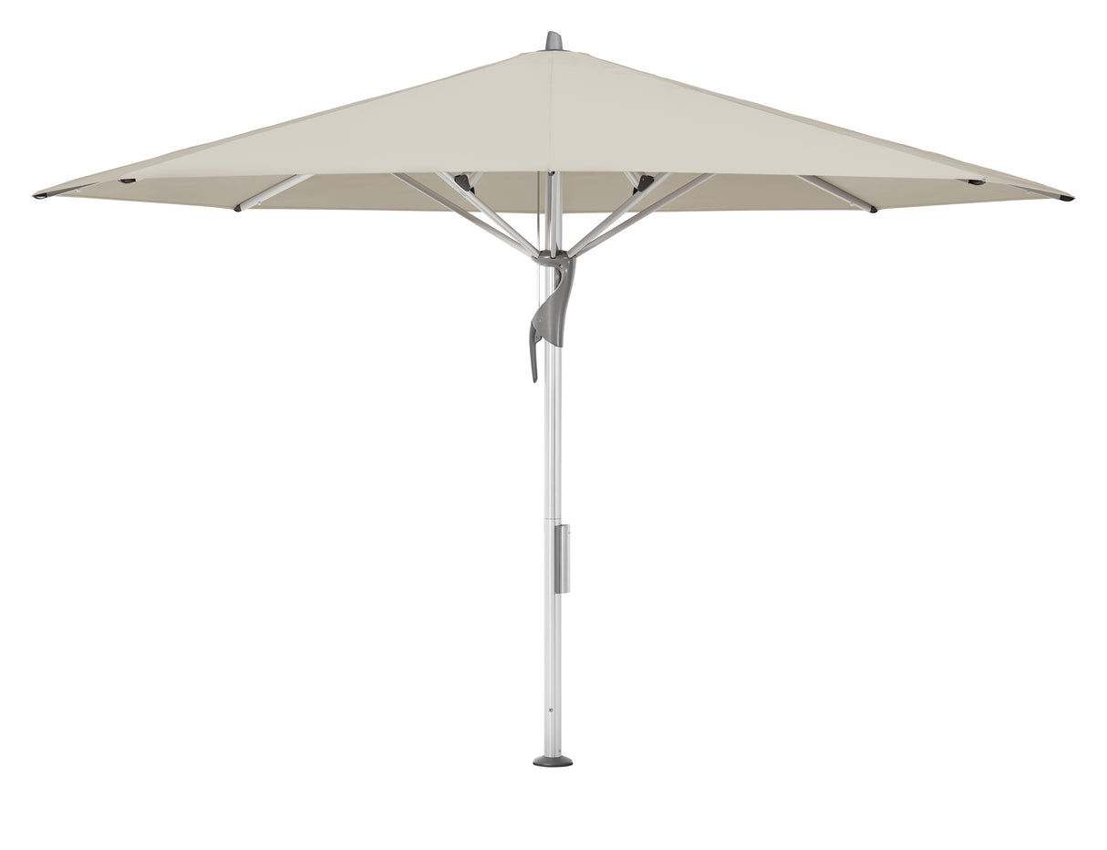 Glatz Gastronomieschirm - FORTELLO LED, Gestell Aluminium natureloxiert, Ø 400 cm , rund