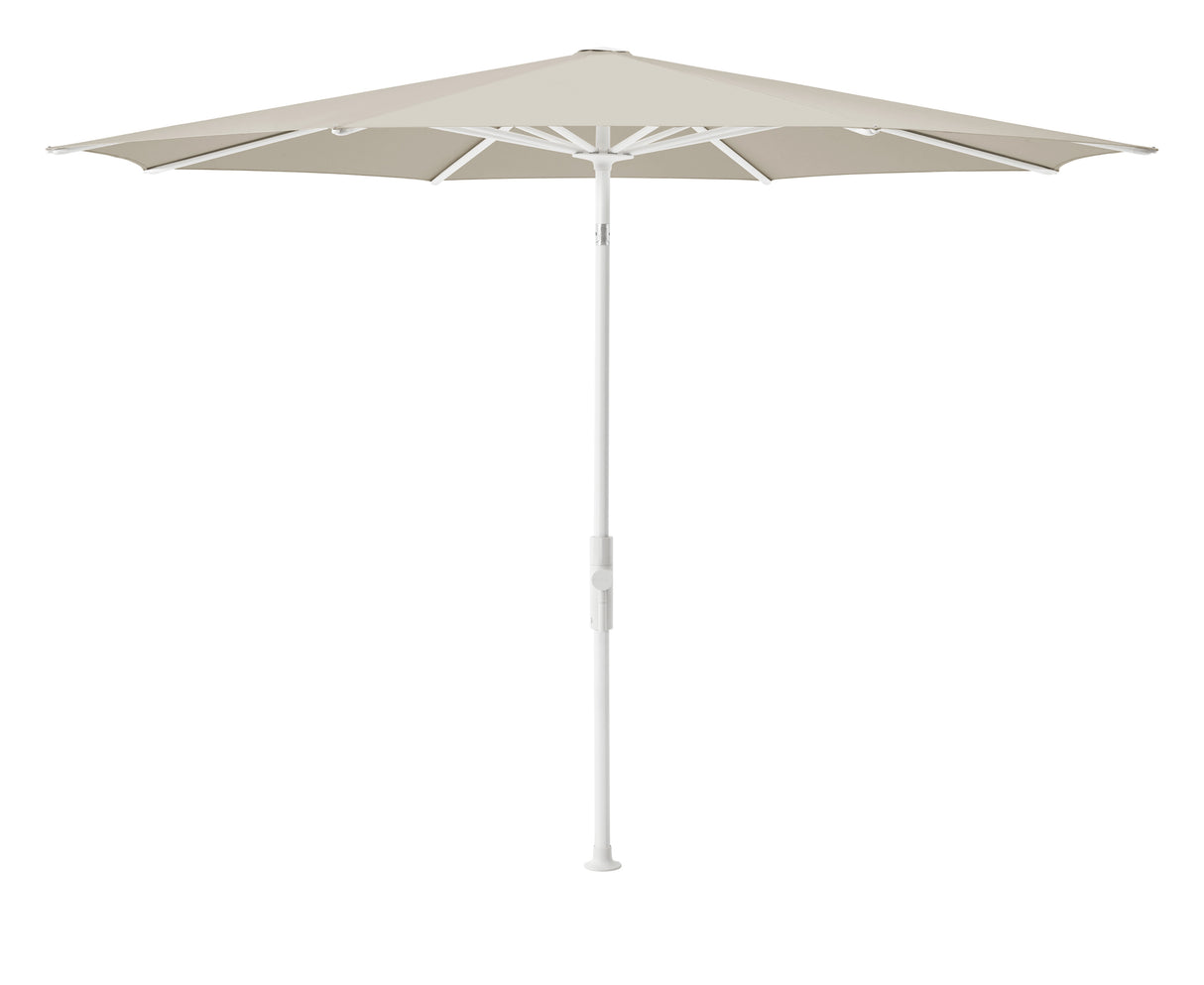 Glatz TWIST Sonnenschirm, matt weiss pulverbeschichtet - rund