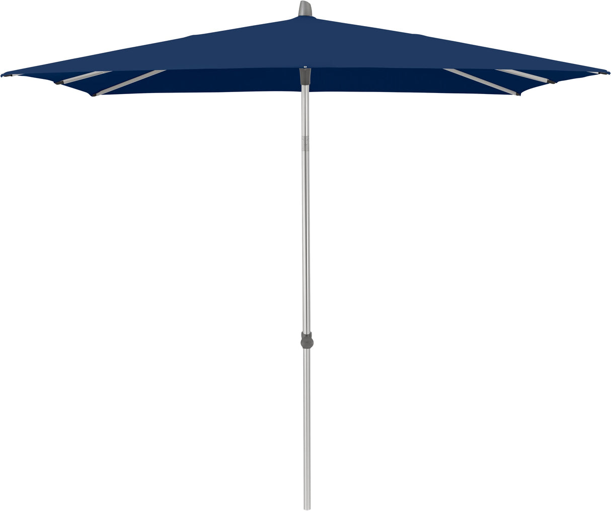 Glatz ALU-SMART Sonnenschirm, Gestell Aluminium natureloxiert- quadratisch