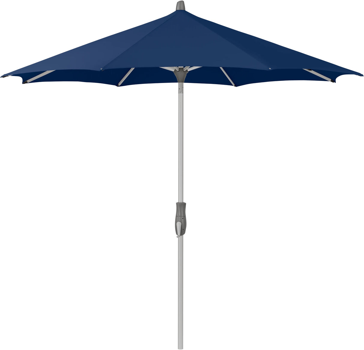 Glatz ALU-TWIST Sonnenschirm, Gestell Aluminium natureloxiert, rund