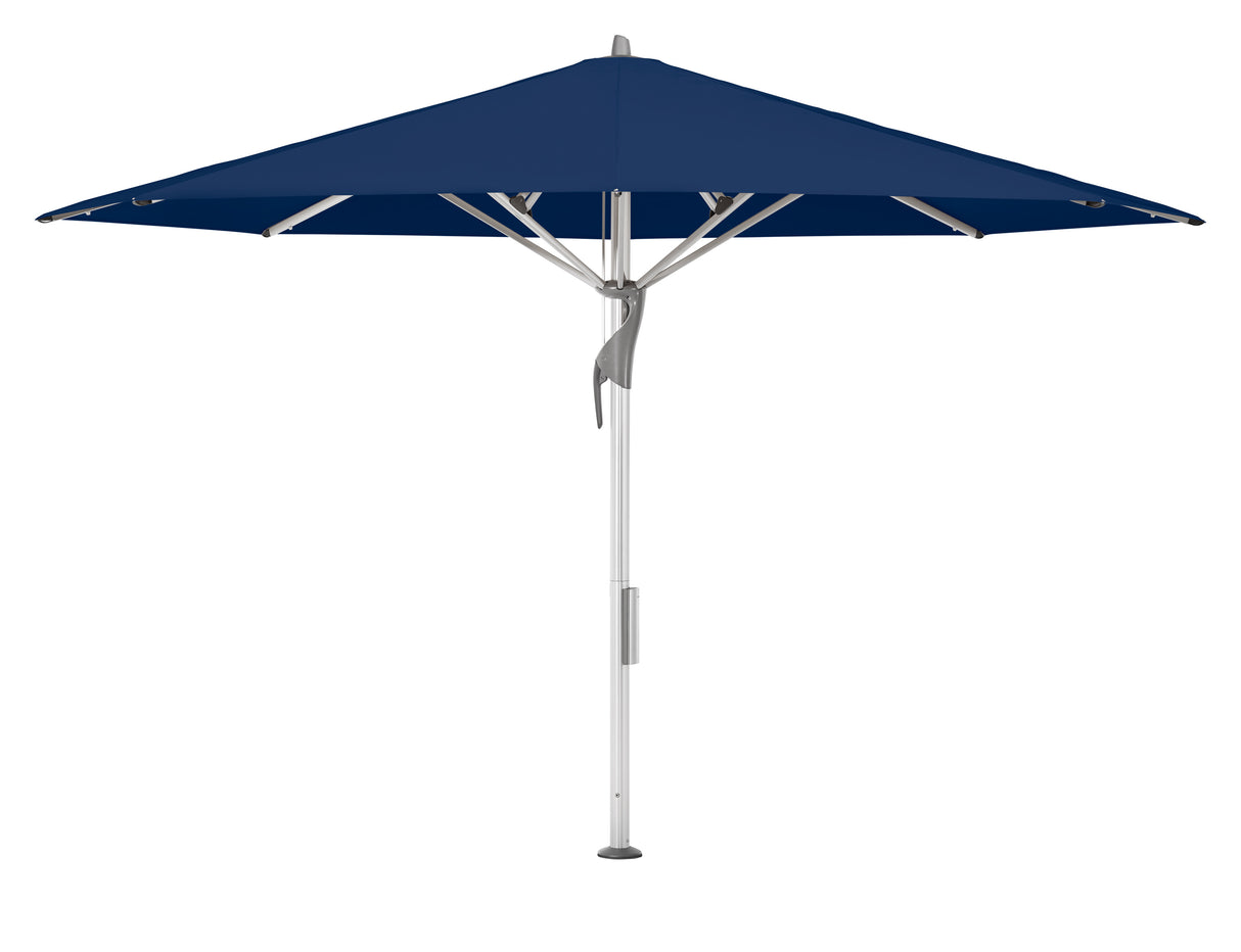 Glatz Gastronomieschirm - FORTELLO LED, Gestell Aluminium natureloxiert, Ø 400 cm , rund