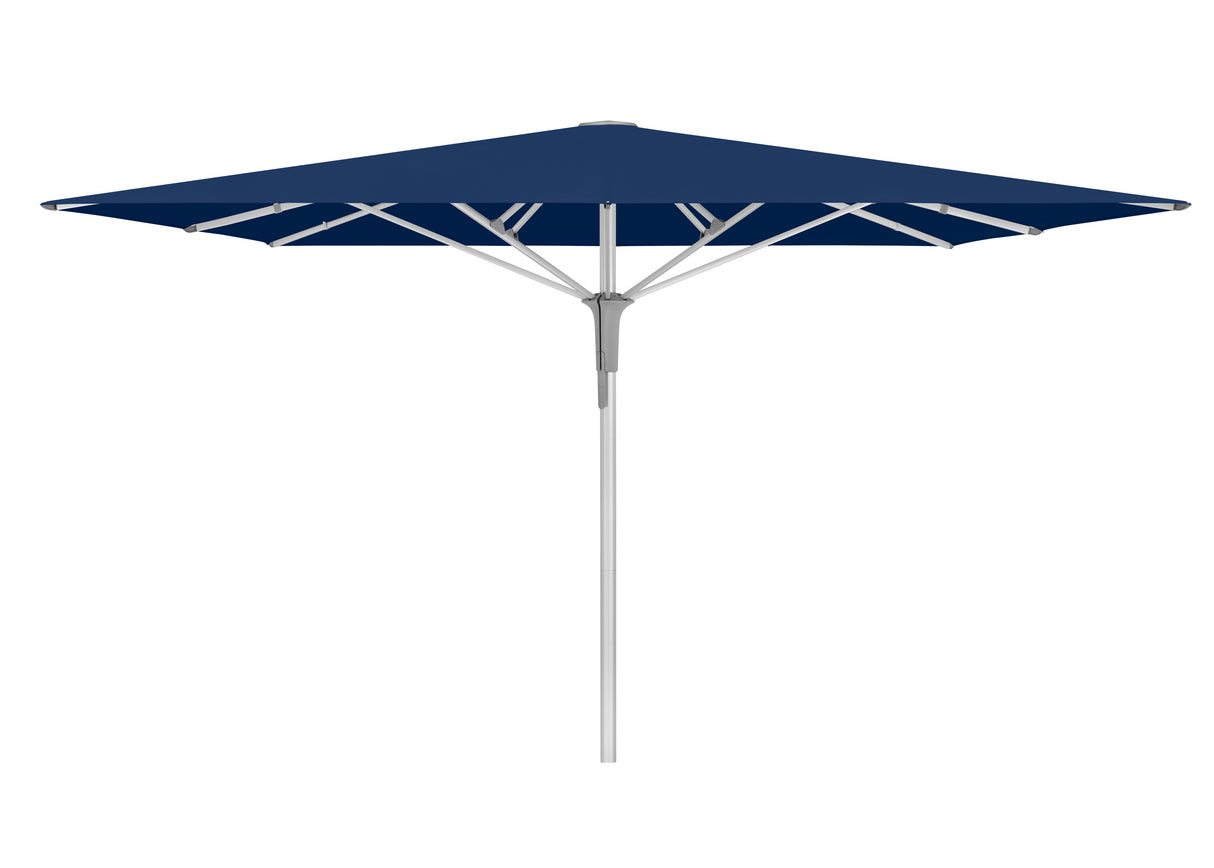 Glatz Gastronomieschirm - FORTELLO Pro, Gestell Aluminium natureloxiert, 350 x 350 cm / 400 x 400 cm / 400 x 300 cm,