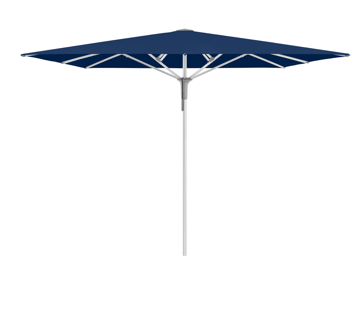 Glatz Gastronomieschirm - FORTINO Pro, Gestell Aluminium natureloxiert, 200 x 200 cm - 250 x 250 cm, rquadratisch