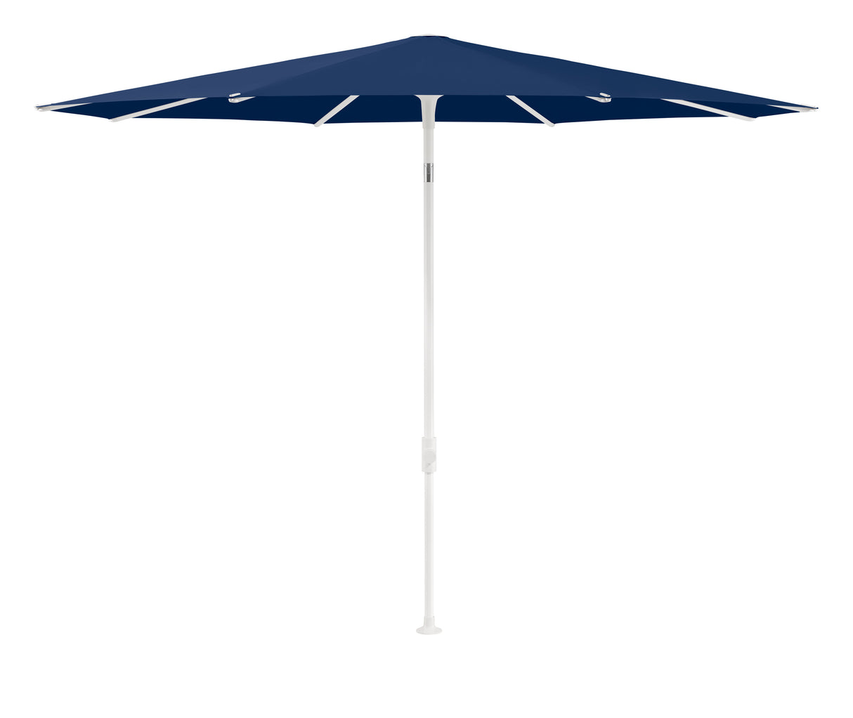 Glatz SMART Sonnenschirm matt weiss pulverbeschichtet - rund