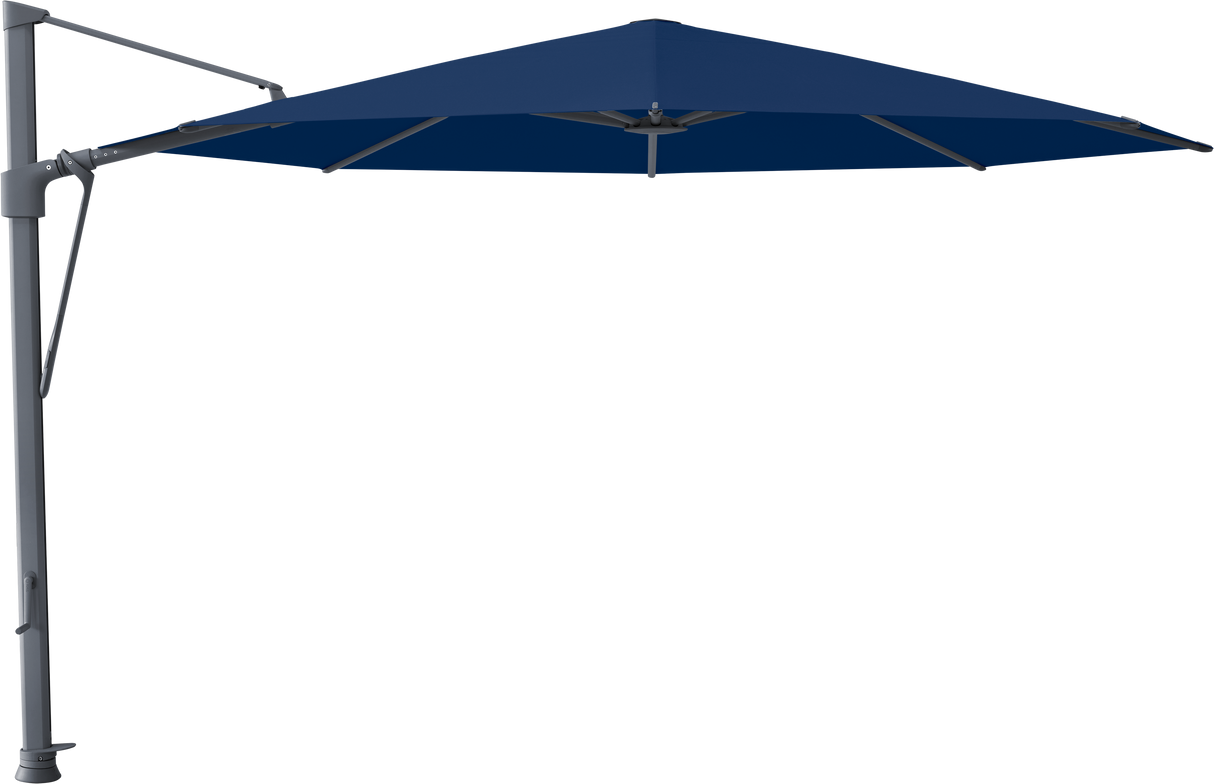 Glatz VITA Sfera Ampelschirm, Gestell Aluminium, seidengrau oder anthrazit pulverbeschichtet, Ø 375 cm