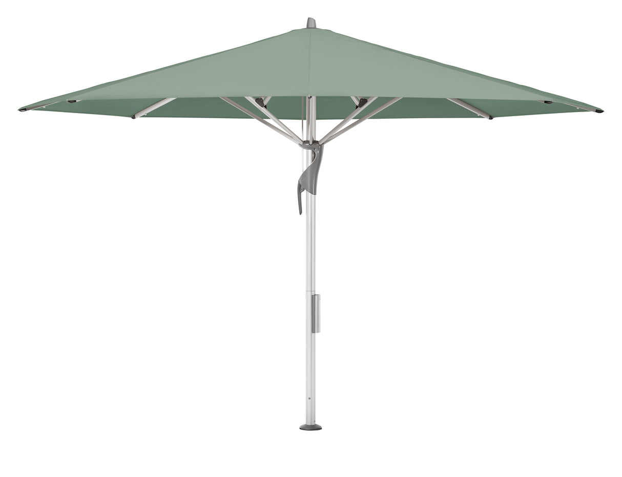 Glatz Gastronomieschirm - FORTELLO LED, Gestell Aluminium natureloxiert, Ø 400 cm , rund