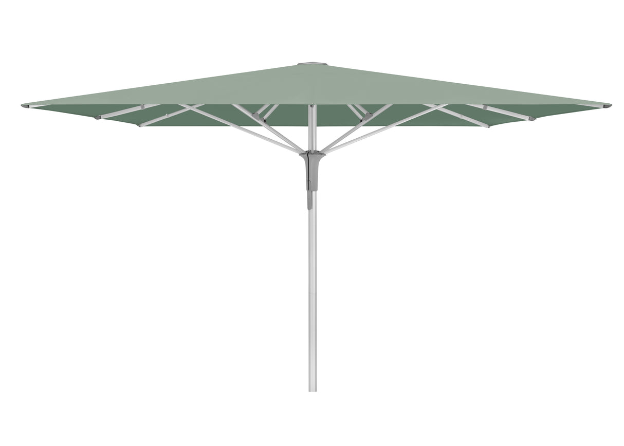 Glatz Gastronomieschirm - FORTELLO Pro, Gestell Aluminium natureloxiert, 350 x 350 cm / 400 x 400 cm / 400 x 300 cm,