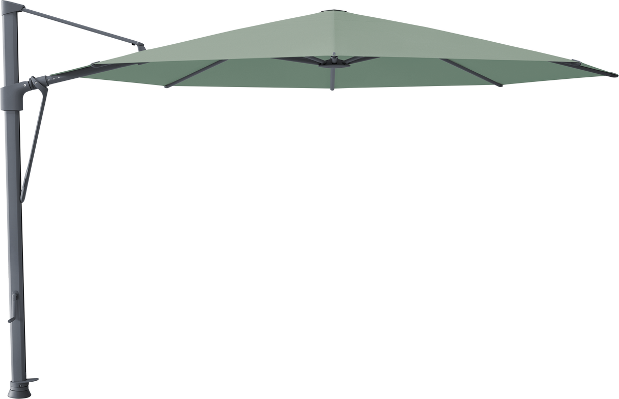 Glatz VITA Sfera Ampelschirm, Gestell Aluminium, seidengrau oder anthrazit pulverbeschichtet, Ø 375 cm