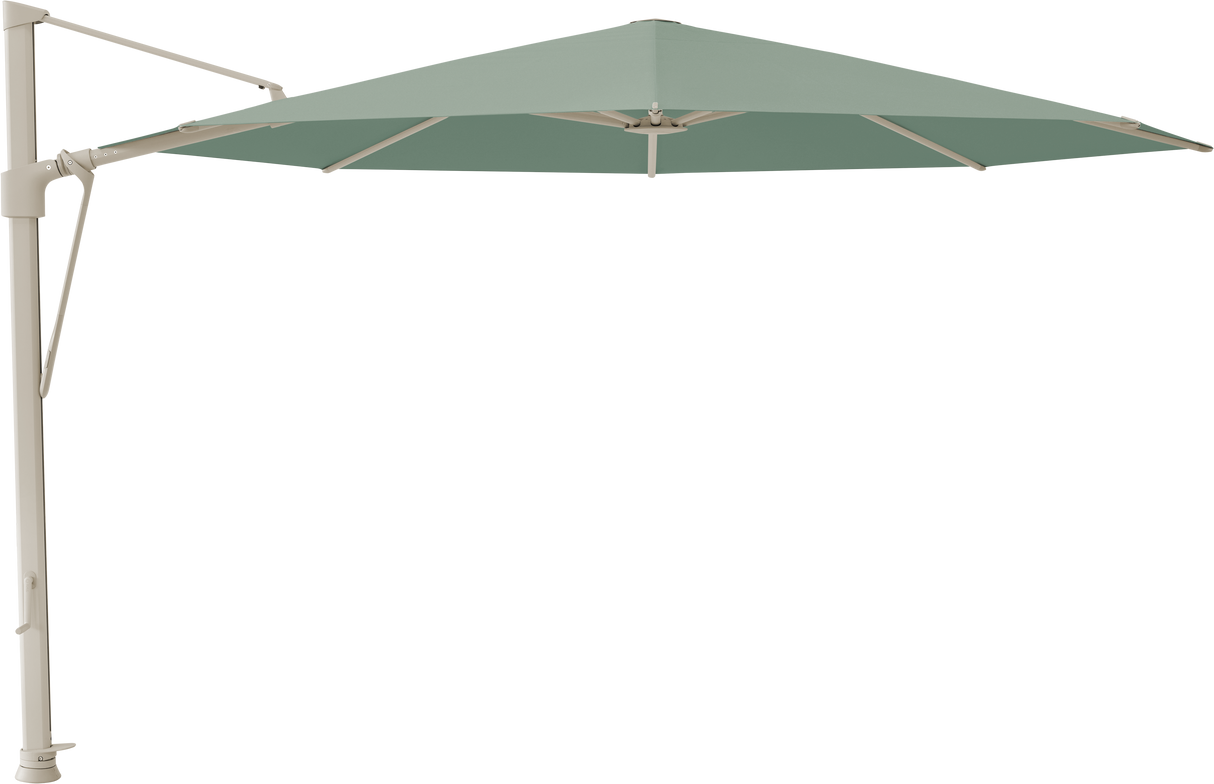 Glatz VITA Sfera Ampelschirm, Gestell Aluminium, seidengrau oder anthrazit pulverbeschichtet, Ø 375 cm