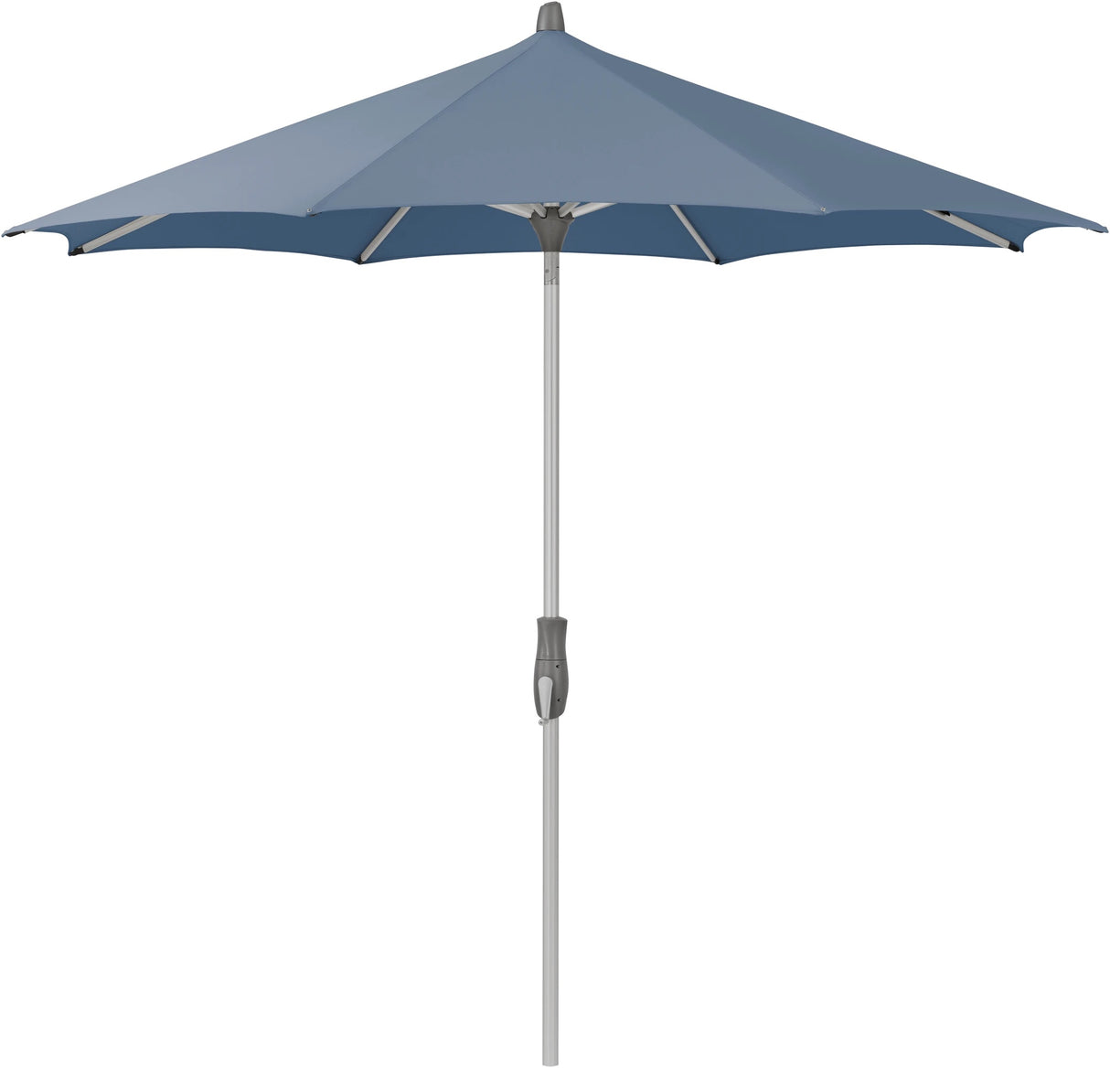 Glatz ALU-TWIST Sonnenschirm, Gestell Aluminium natureloxiert, rund